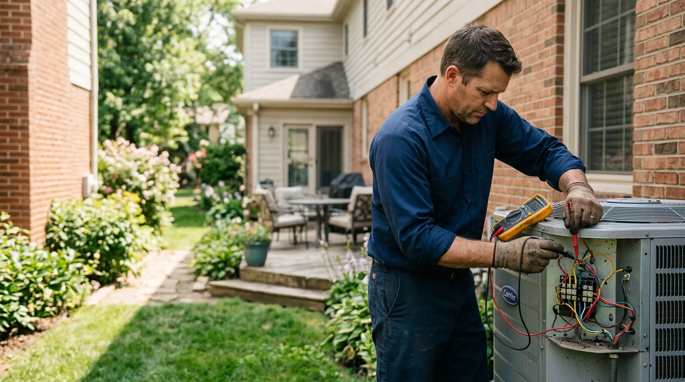 HVAC technician working near Woodland, WI